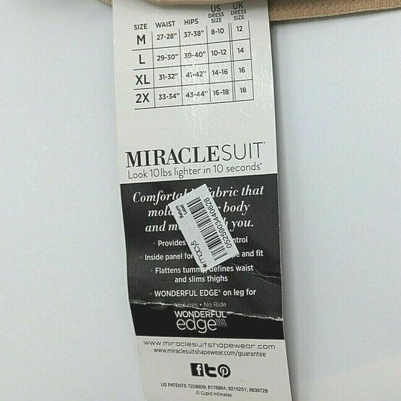Miraclesuit Womens High Waist Thigh Slimmer Extra Firm Control Size Large NEW - Picture 5 of 7